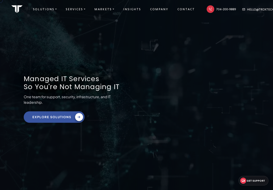 Trox Tech homepage screenshot